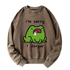 Dementia Frog Washed Sweatshirt