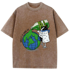 Funny Rice Ball With Wasabi Washed T-Shirt