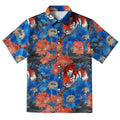 Tiger Among Flowers Button-up Shirt