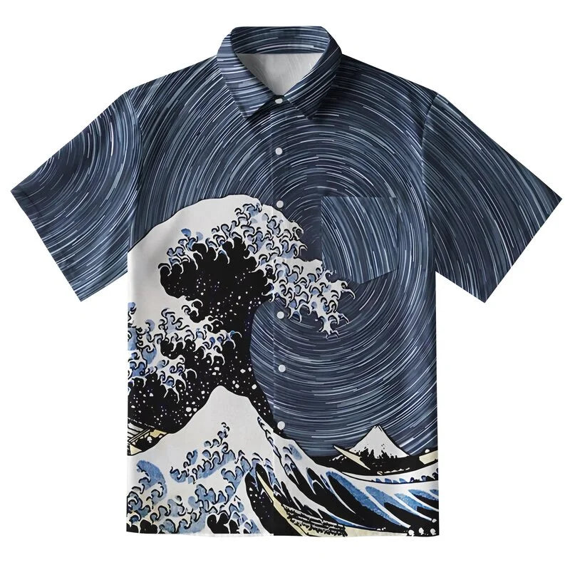 Great Wave Button-up Shirt