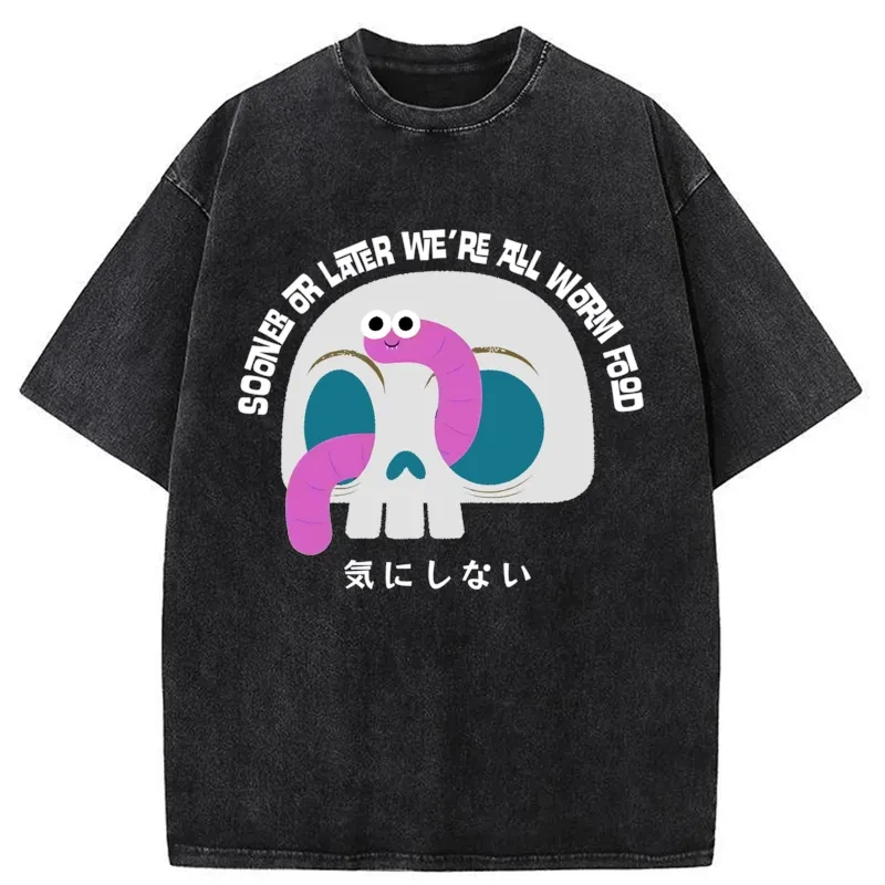 Brain Is Yummy Washed T-Shirt