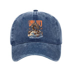 The Great Sushi Dragon Wave Washed Cap