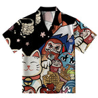 Traditional Japanese Elements Aloha Hawaiian Shirt