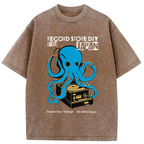Japanese Octopus Records Washed T-Shirt