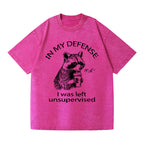 Left Unsupervised Raccoon Washed T-Shirt