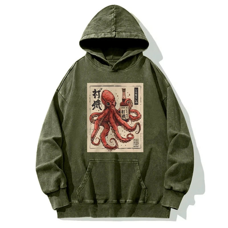 Osaka Saké Octopus Washed Hoodie