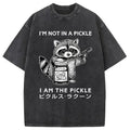 Funny Raccoon Japan Washed T-Shirt