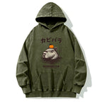 Capybara Hot Spring Washed Hoodie