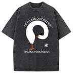 Funny Neck Stretch Of Zen Washed T-Shirt