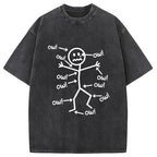 Ow Ow Ow Funny Scream Washed T-Shirt