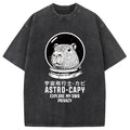 Astronaut Capybara Washed T-Shirt