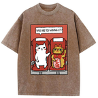 Unisex Who Are You Waving At Washed T-Shirt