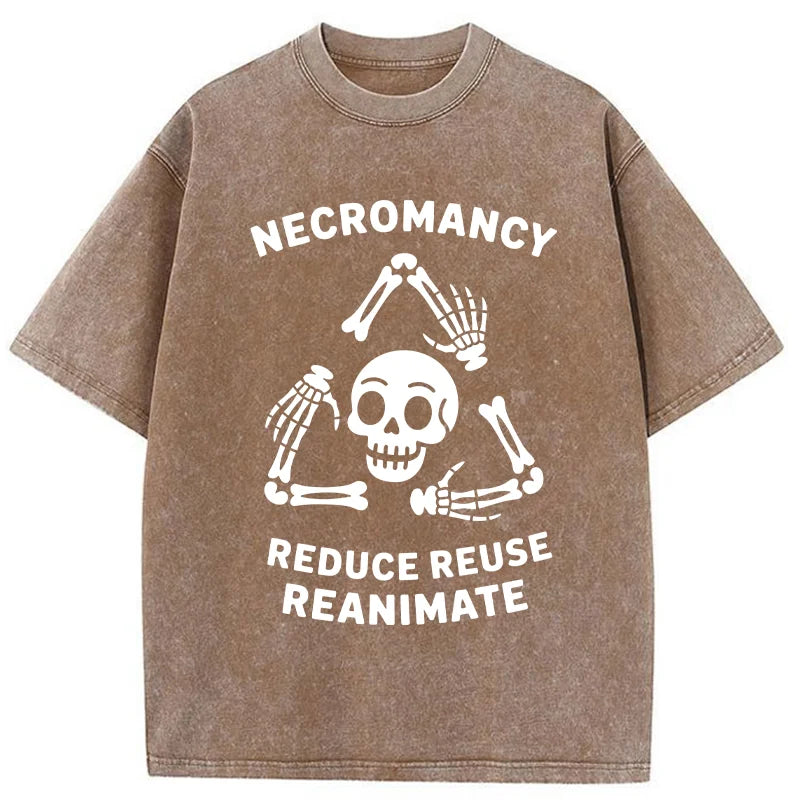 Unisex 3R Skull  Washed T-Shirt
