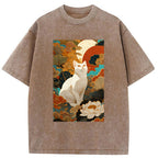 Unisex White Guardian Of The Vermilion Sun Washed T-Shirt