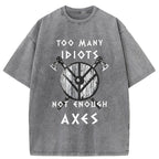 Unisex Viking Quotes Meme Washed T-Shirt