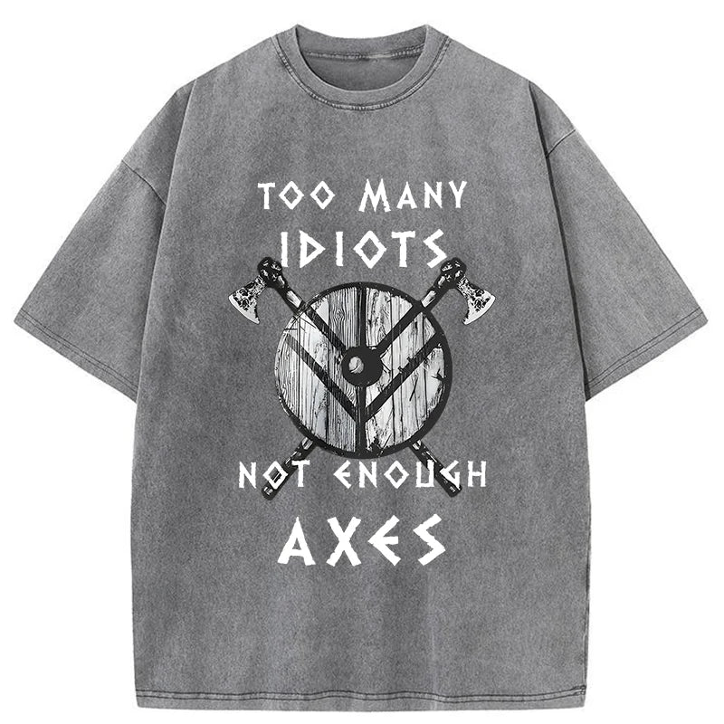 Unisex Viking Quotes Meme Washed T-Shirt