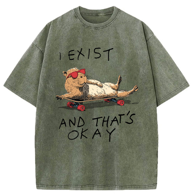 Unisex Existentially Chill Washed T-Shirt