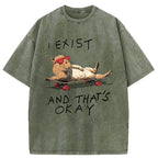 Unisex Existentially Chill Washed T-Shirt