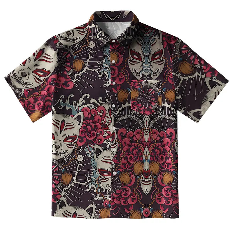 Fox Mask Button-up Shirt