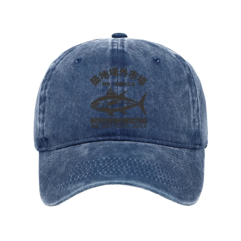 Sakana Tsukiji Fish Market Washed Cap