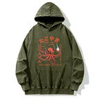 Octopus Drinks Soju Washed Hoodie