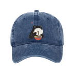 Funny Frog Eating Ramen Washed Cap