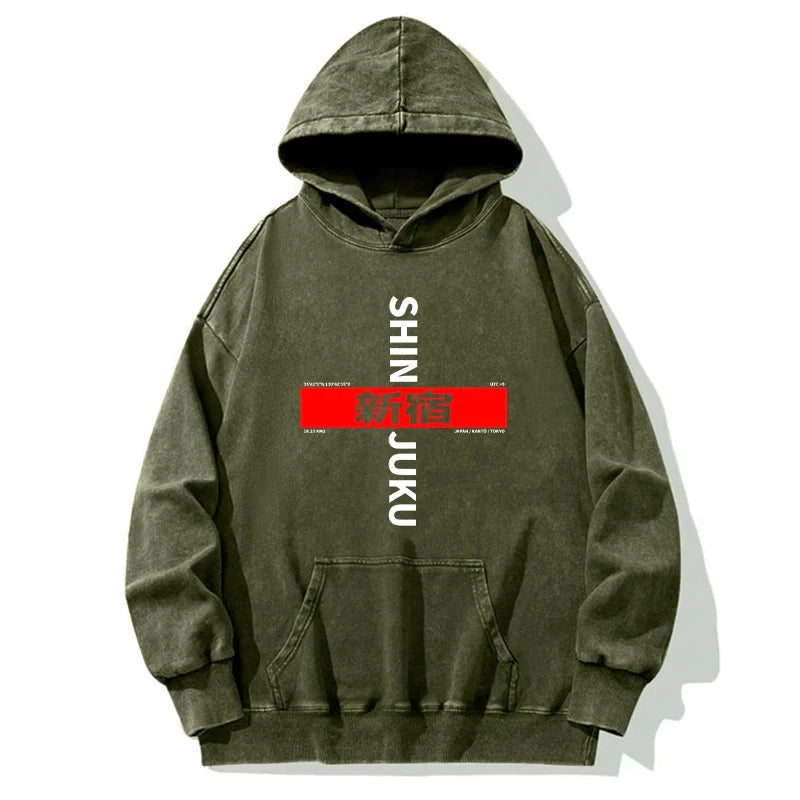Shinjuku Prefecture Japan Washed Hoodie