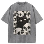 Desperate Cat Washed T-Shirt