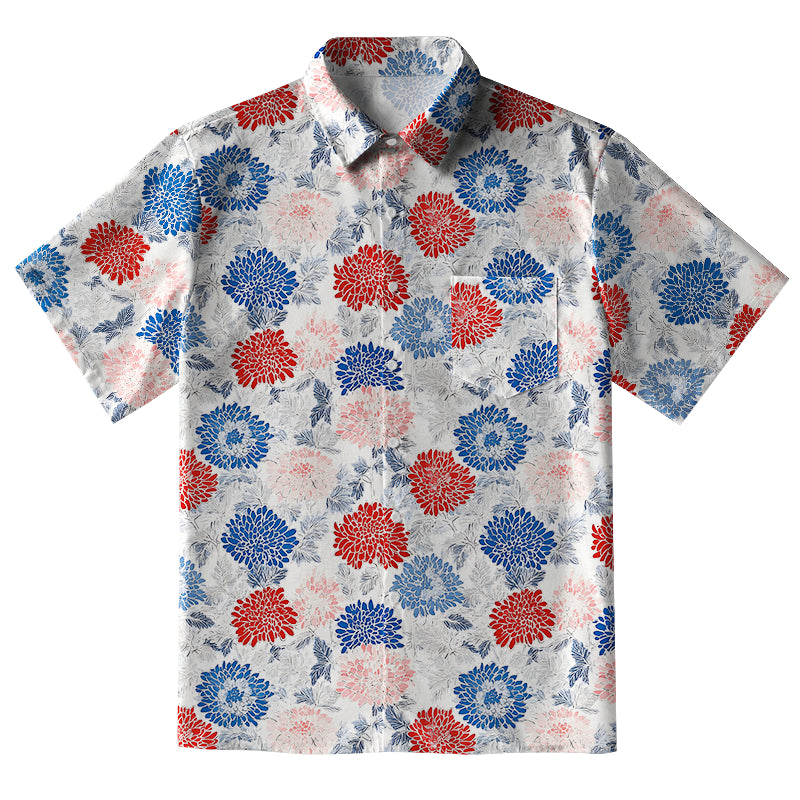 Vibrant Floral Button-up Shirt