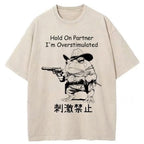 Overstimulated Frog Washed T-Shirt
