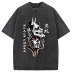 Oni Devil Hannya Mask Vintage Washed T-Shirt