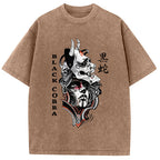 Oni Devil Hannya Mask Vintage Washed T-Shirt