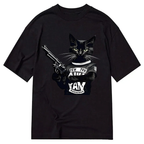 Crazy Cat Pew Pew Madafakas Vintage Cat Art Print Classic T-Shirt