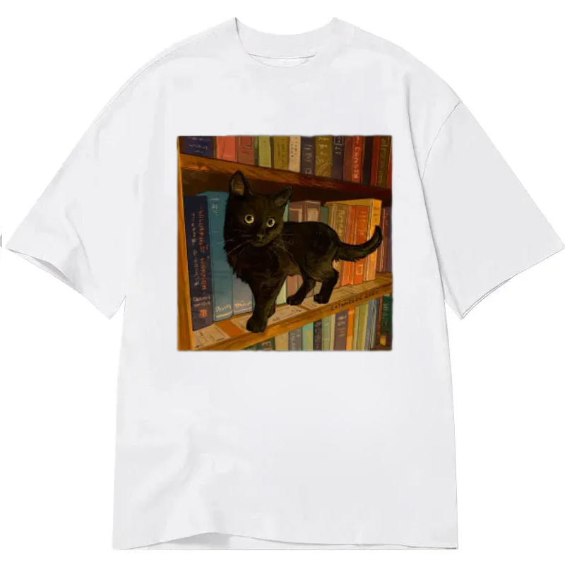 Little Library Cat Classic T-Shirt