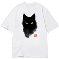 Black Cat Ink Japanese watercolor style Classic T-Shirt