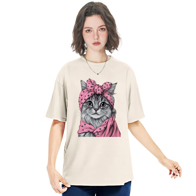 Lady Cat Washed T-Shirt