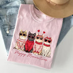 Unisex Valentine Cat T-shirt