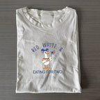 Funny Fourth of July Couples Classic Folded T-shirt