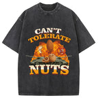 Can't Tolerate Nuts Washed T-Shirt