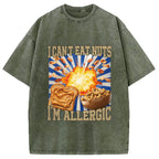 Allergy Nut Intolerance Washed T-Shirt