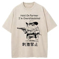 Overstimulated Frog Washed T-Shirt