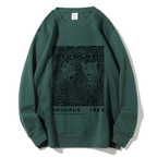 Unisex Bauhaus Style Leopard Printed Sweatshirt