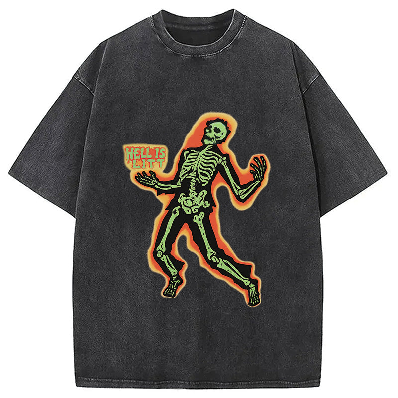 HELL IS LIT Washed T-Shirt