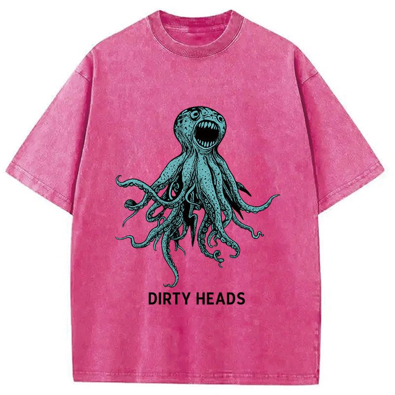 Dirty Heads Blue Octopus Washed T-Shirt