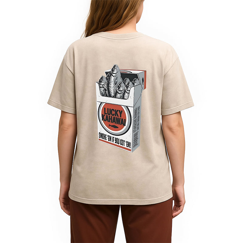 Japanese Lucky Kahawai Back Washed T-Shirt