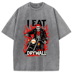 Eat Drywall Funny Meme Washed T-Shirt