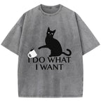 I Do What I Want Washed T-Shirt
