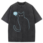 Mu Cat Washed T-Shirt
