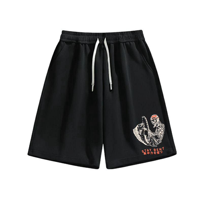 Stay bent Cotton Casual Shorts