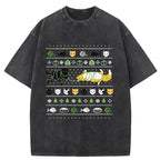 Ugly Cat Sweater Washed T-Shirt